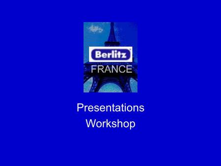 Presentations Workshop. CONCLUSION ORGANISATION CHART: INFORMATIVE PRESENTATIONS: MODEL INTRODUCTION | OBJECTIVE | OUTLINE | BODY (POINTS POINTS POINTS)