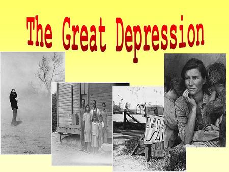 The Great Depression ~ 1929-1939 POST WW I~ All nations will suffer economic hardships The economic collapse began here in NYC; Wall Street October 29,