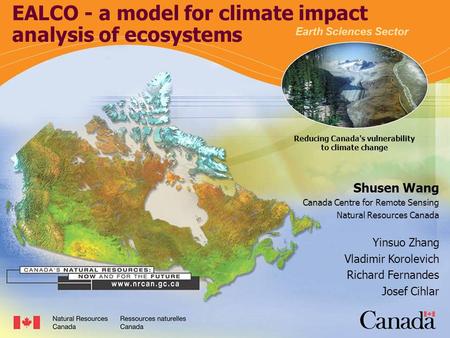 EALCO - a model for climate impact analysis of ecosystems