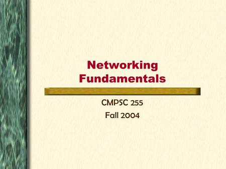 Networking Fundamentals