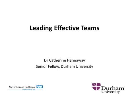 Leading Effective Teams