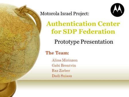 Authentication Center for SDP Federation