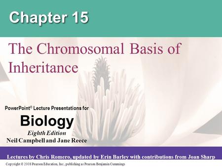 The Chromosomal Basis of Inheritance