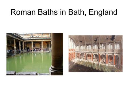 Roman Baths in Bath, England