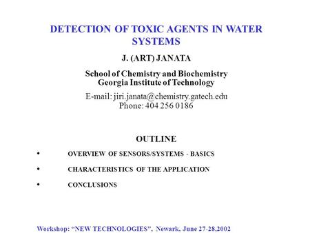 School of Chemistry and Biochemistry