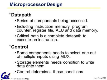 Microprocessor Design