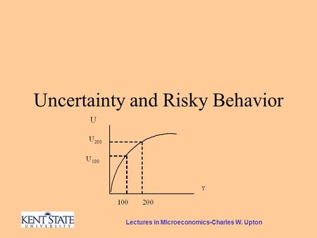 Lectures in Microeconomics-Charles W. Upton Uncertainty and Risky Behavior.