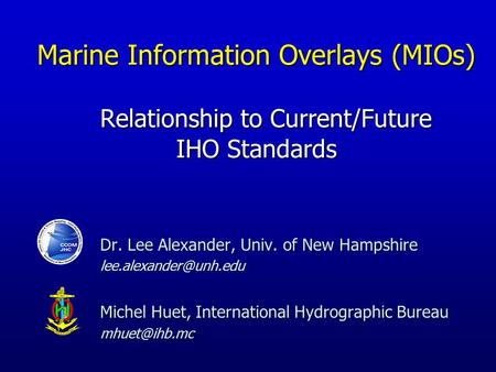 Dr. Lee Alexander, Univ. of New Hampshire 