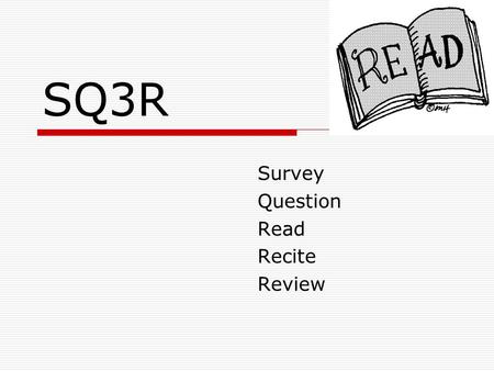 Survey Question Read Recite Review