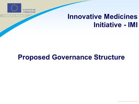 Innovative Medicines Initiative - IMI