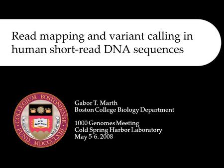 Read mapping and variant calling in human short-read DNA sequences