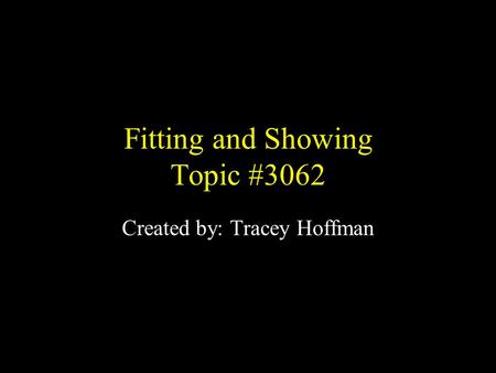 Fitting and Showing Topic #3062