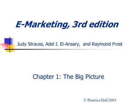 Chapter 1: The Big Picture