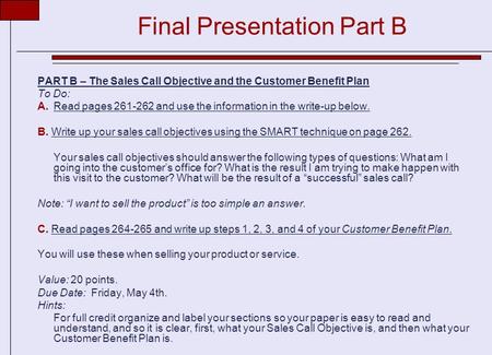 Final Presentation Part B