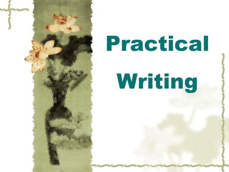 Practical Writing. English Resume E x x o n M o b i l ( 埃克森美孚 ) Position: Field Engineer Location: Xi’an Job code: FE-XA Responsibilities: Support the.