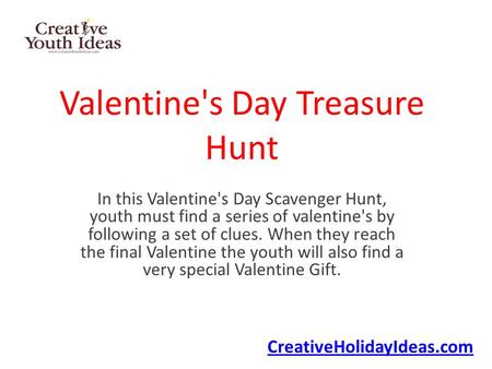 Valentine's Day Treasure Hunt