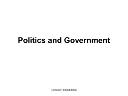 Politics and Government