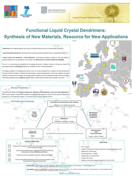 Functional Liquid Crystal Dendrimers: Synthesis of New Materials, Resource for New Applications Functional Liquid Crystal Dendrimers: Synthesis of New.