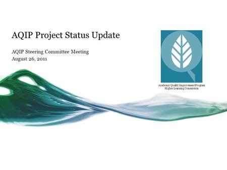 AQIP Project Status Update