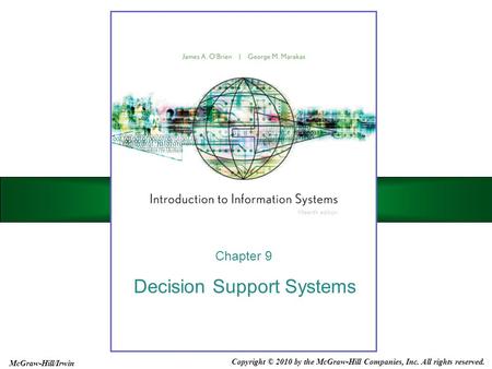 Decision Support Systems