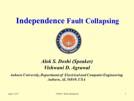 Independence Fault Collapsing