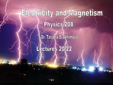 Current, Ohm’s Law, Etc. The Continuity Equation for Steady State Currents Currents and current densities are constant in time – steady state. The flux.