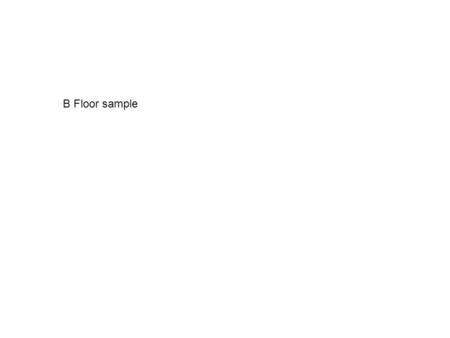 B Floor sample. Blips in images, caused by foam de-gassing – charge effects.