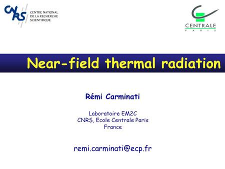 Near-field thermal radiation