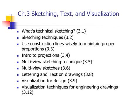 Ch.3 Sketching, Text, and Visualization