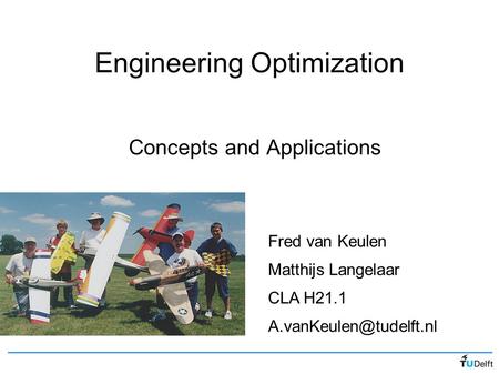 Engineering Optimization