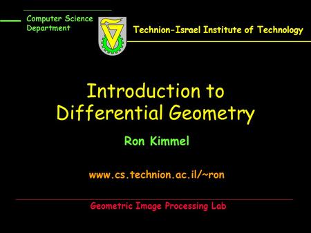 Introduction to Differential Geometry