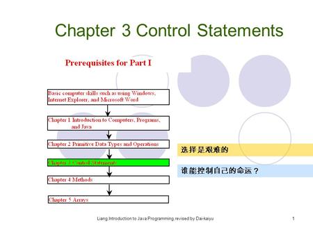 Chapter 3 Control Statements