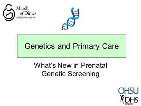 Genetics and Primary Care