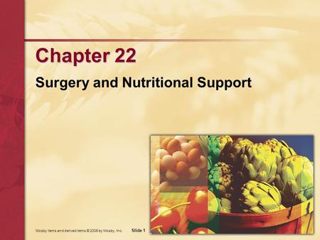 Surgery and Nutritional Support