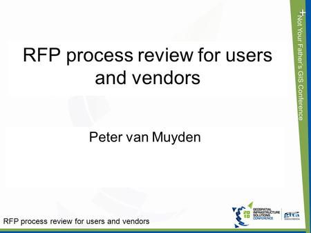 RFP process review for users and vendors