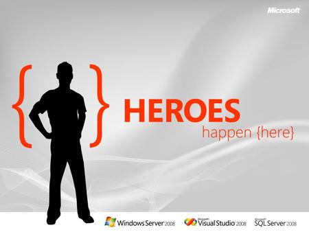 Presenter Name Title Microsoft Corporation Windows Server 2008 Vision Solid Foundation for Business Workloads Web Technologies Virtualization Technologies.