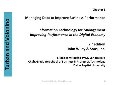 Copyright 2010 John Wiley & Sons, Inc.