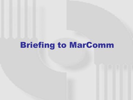 Briefing to MarComm. Faculty of IT Vision To serve the MSC and the wider communities by creating diverse quality educational opportunities in IT and Multimedia.