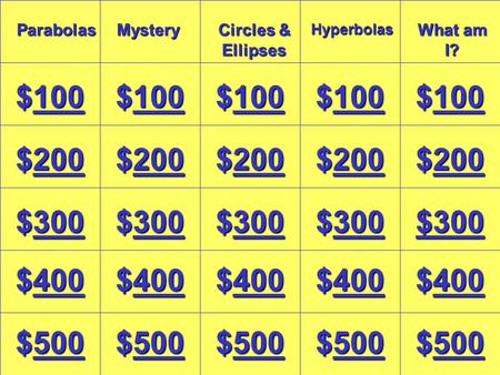 Parabolas $100 100 $300 $300 $200 200 $400 400 $500 500 $100 100 $300 300 $200 200 $400 400 $500 500 $100 100 $300 300 $200 200 $400 400 $500 500 $100.