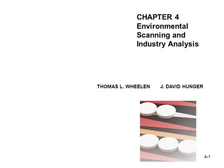 CHAPTER 4 Environmental Scanning and Industry Analysis