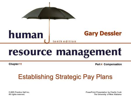 Establishing Strategic Pay Plans