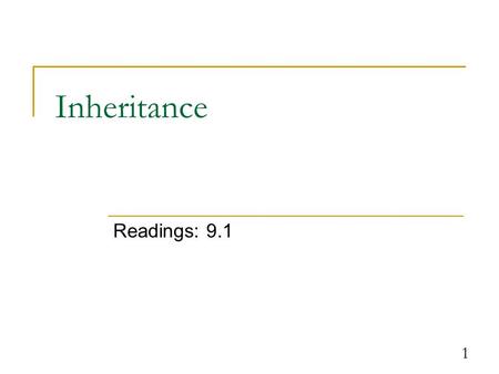 1 Inheritance Readings: 9.1. 2 Writing classes Write an Employee class with methods that return values for the following properties of employees at a.