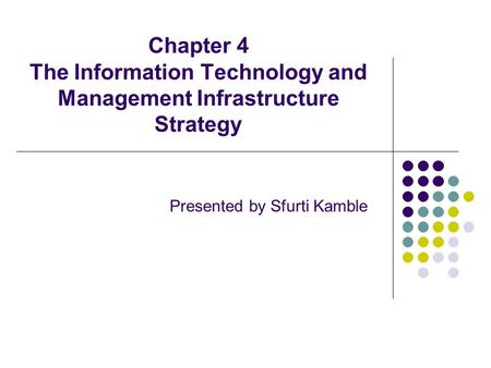 Presented by Sfurti Kamble