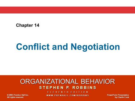 Conflict and Negotiation