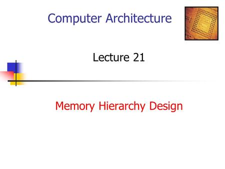 Computer Architecture