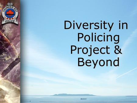 Diversity in Policing Project & Beyond.