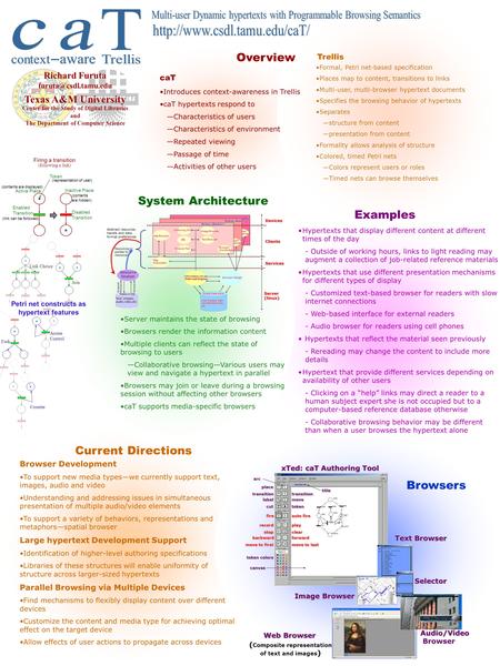 Richard Furuta Texas A&M University Center for the Study of Digital Libraries and The Department of Computer Science Firing a transition.