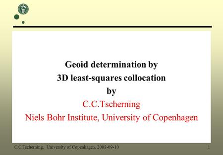 Geoid determination by 3D least-squares collocation