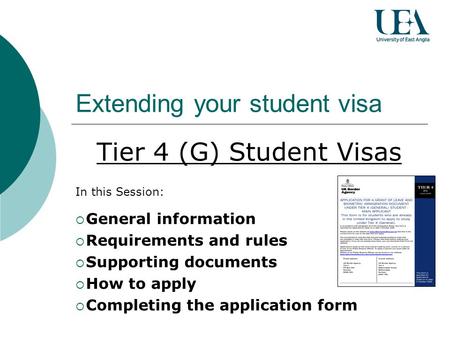 Extending your student visa