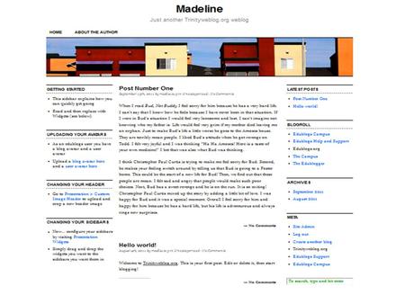 YOUR BLOG Dashboard Settings Title Tagline Theme Sidebar.